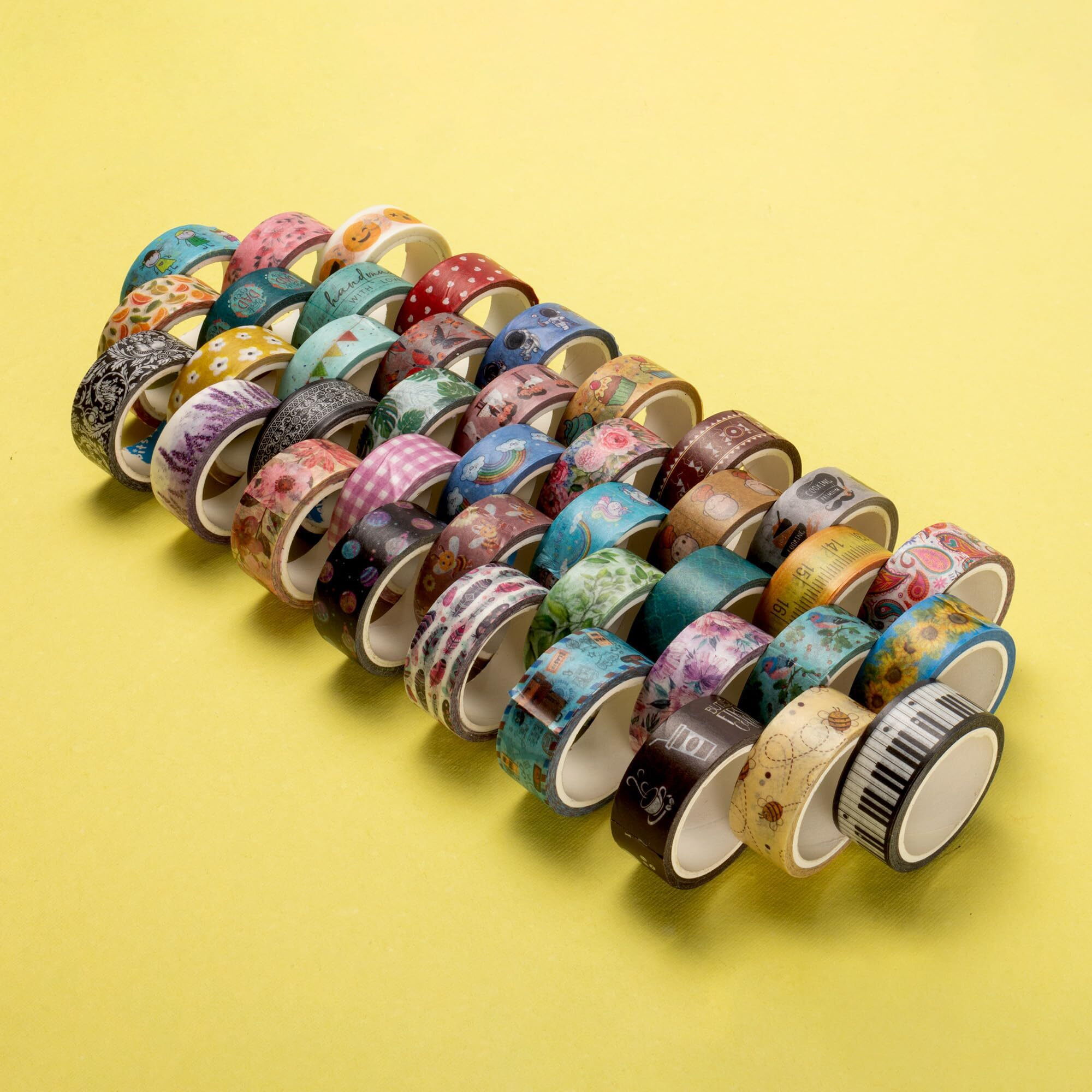 Itsy Bitsy Washi Tape Measurements 15Mmx10Mtr | For Craft Scrapbooking, Gift Wrapping, Border, Diary Decoration, Journal Planner | Tapes For Diy Art & Crafts