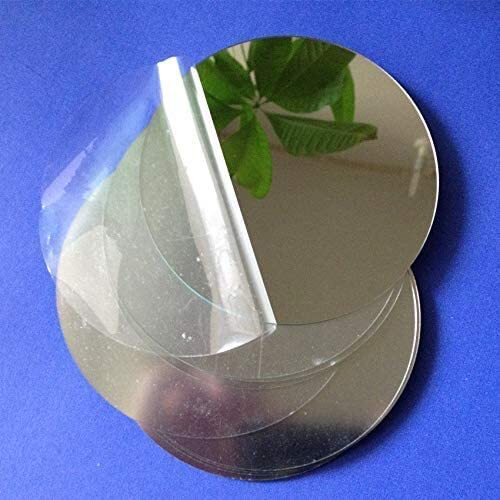 Bigimall Acrylic Silver Mirror Sheet Circle 2Mm 10 Inch Diameter Pack Of 1 Pcs (2Mm, 10" Diameter, Silver Mirror) Without Any Adhesive Tape