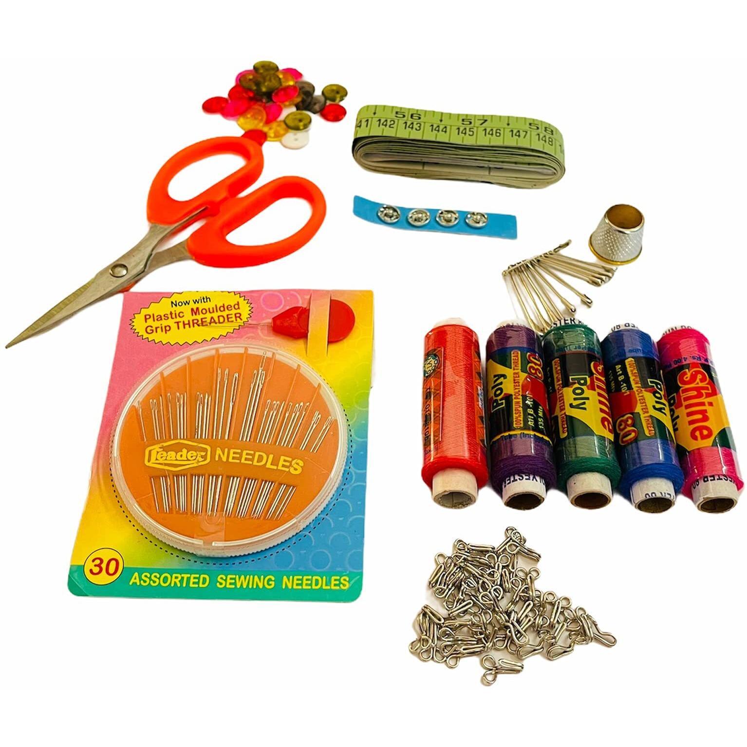 Sahaya Sewing Kit Travel Buddy Pocket Size 9 Items - Multicolor