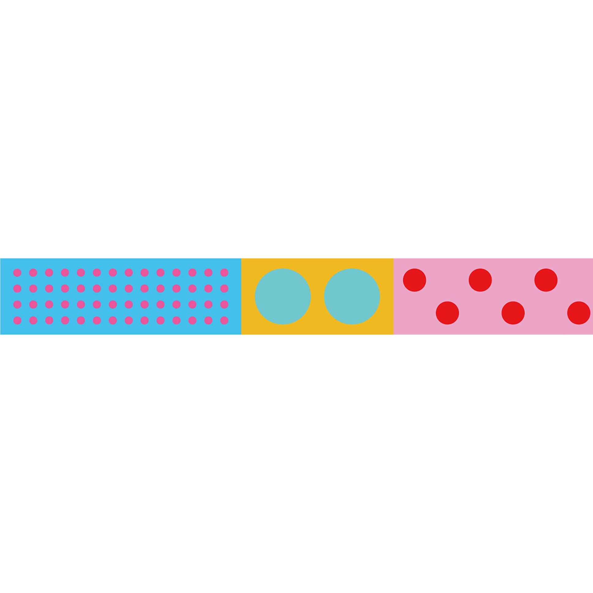 Mt Washi Masking Tape, 15Mm X 7 Mtrs Shade -Kapitza Polka Dot Vivid, (Pack Of 1)