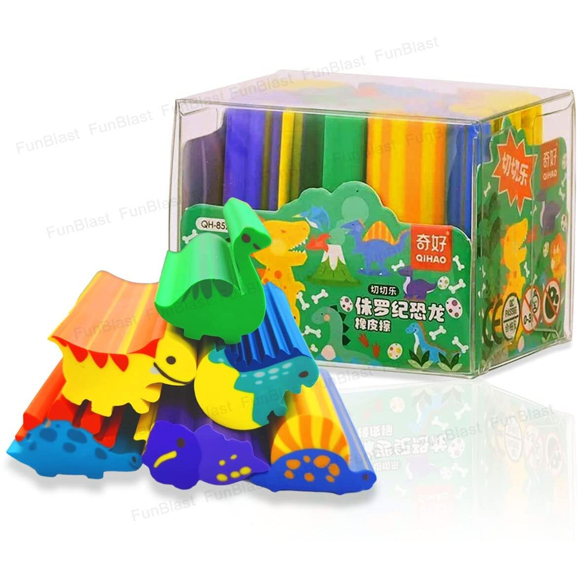 Funblast Dinosaur Erasers For Kids  Kawaii Erasers, Cute Pencil Erasers For Kid, Boys, Girls, Fancy Eraser For Children, School Stationery For Kid, Return Gift For Kids  Multicolor