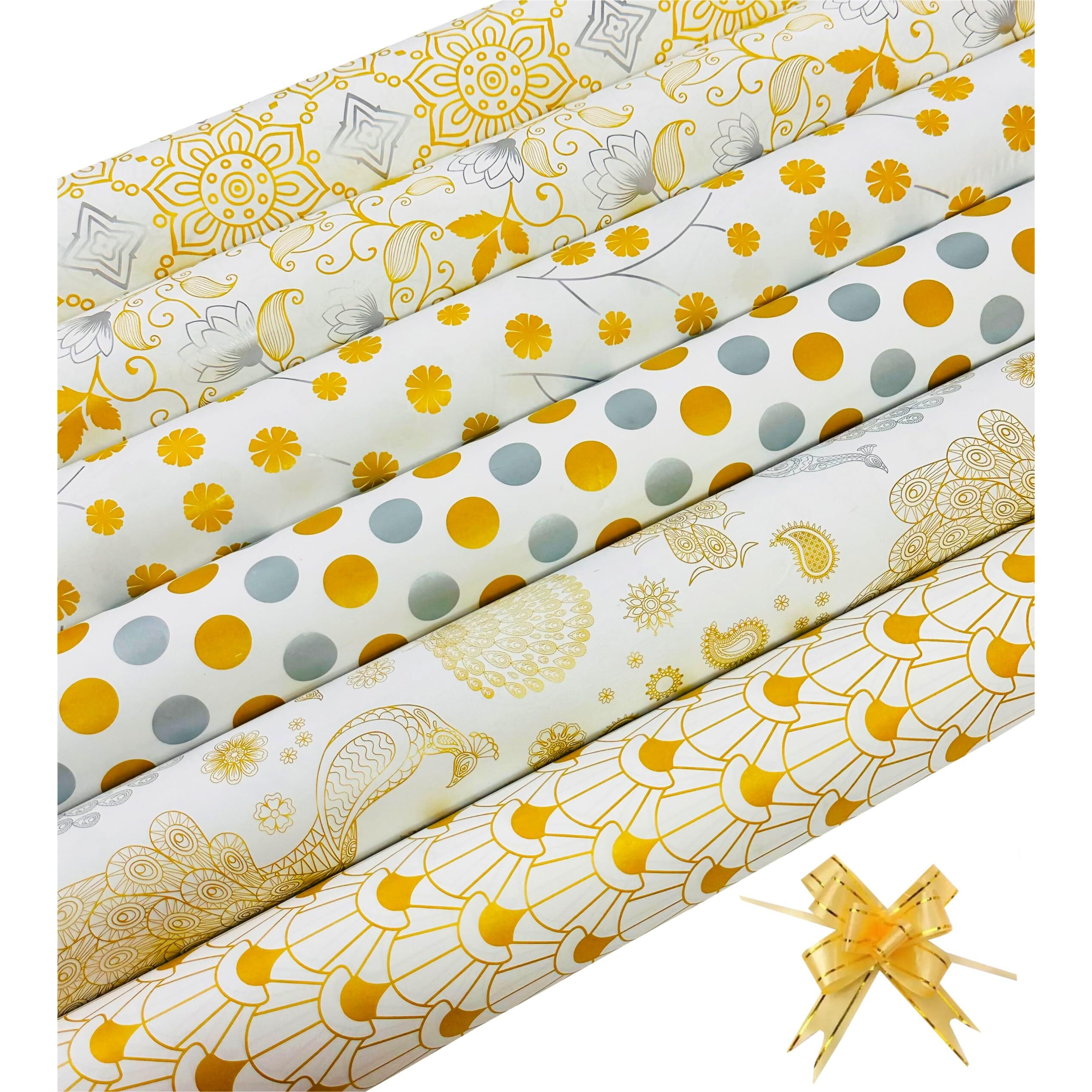 Ofixo (Md1) Premium Design Gift Wrapping Paper Sheet, Gift Wrap Roll, Gift Papers Sheets, Gift Cover Rapping Paper, Gift Packing Materials, Paper Sheet For Gift Packing (Mix Design - Pack Of 6)