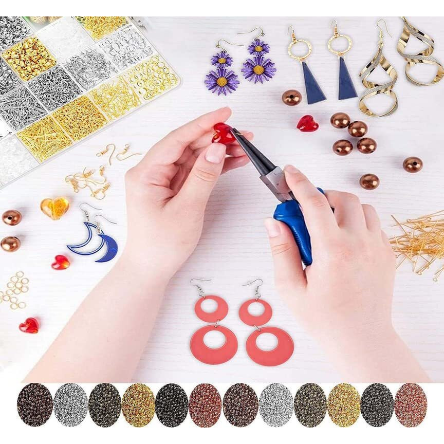 Diy Crafts 25 Gram, Bright Silver, Earring Hooks For Jewelry Making  Earring Making Kit  Earring Hook Earring Kit For Making Earrings Mixed Combo Sizes/Unsort (25 Gram, Bright Silver)