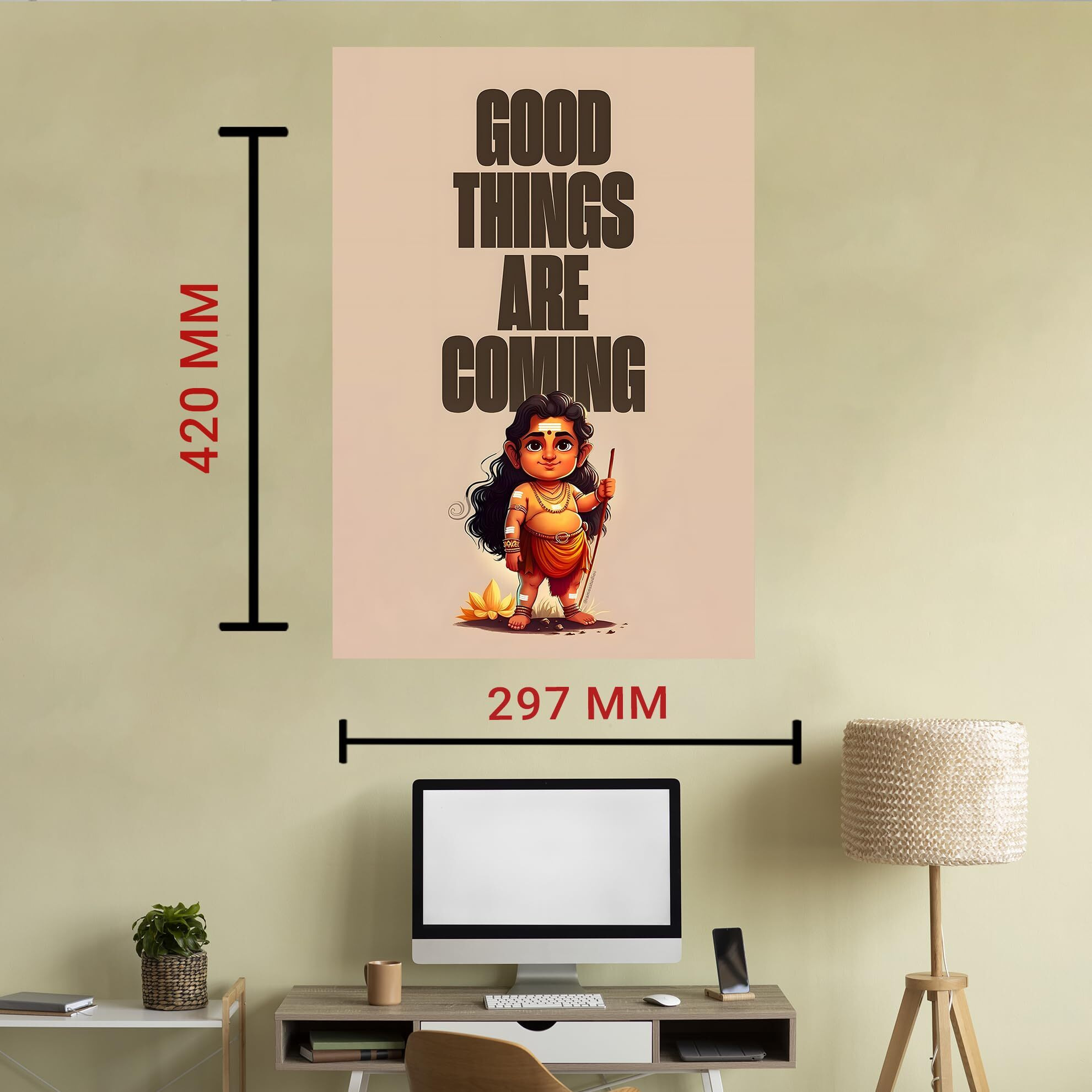 Lord Murugan Quotes Sticker | Photo Poster For Wall | Tamil God Wall Stickers, Room Decoration