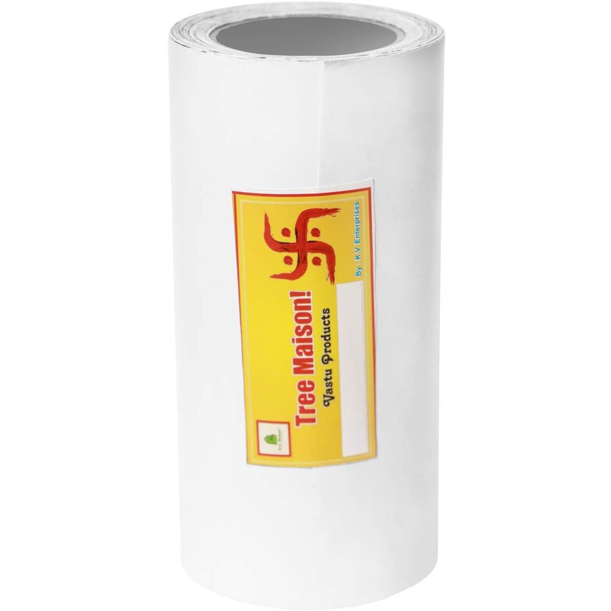 Treemaison Vastu Combo Of White-Green Color Tape |Size - 4 Inch| Length- 8 Feet (Approx) |Vastu Remedy For Toilet | Main Door Entrance | | Tape Remedy | Pack Of 2