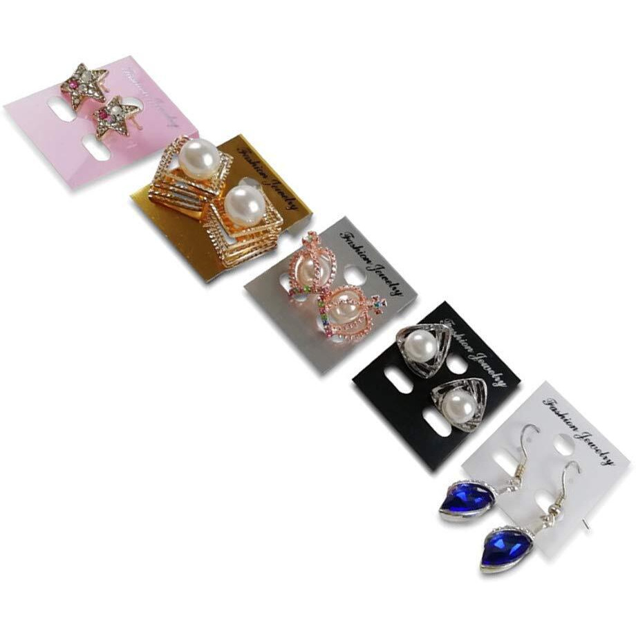 Diy Crafts Pack Of 200 Pcs, Color Random, 100Pcs Earring Ear Studs Organizer Holder Black Plastic Jewelry Di(Pack Of 200 Pcs, Color Random)