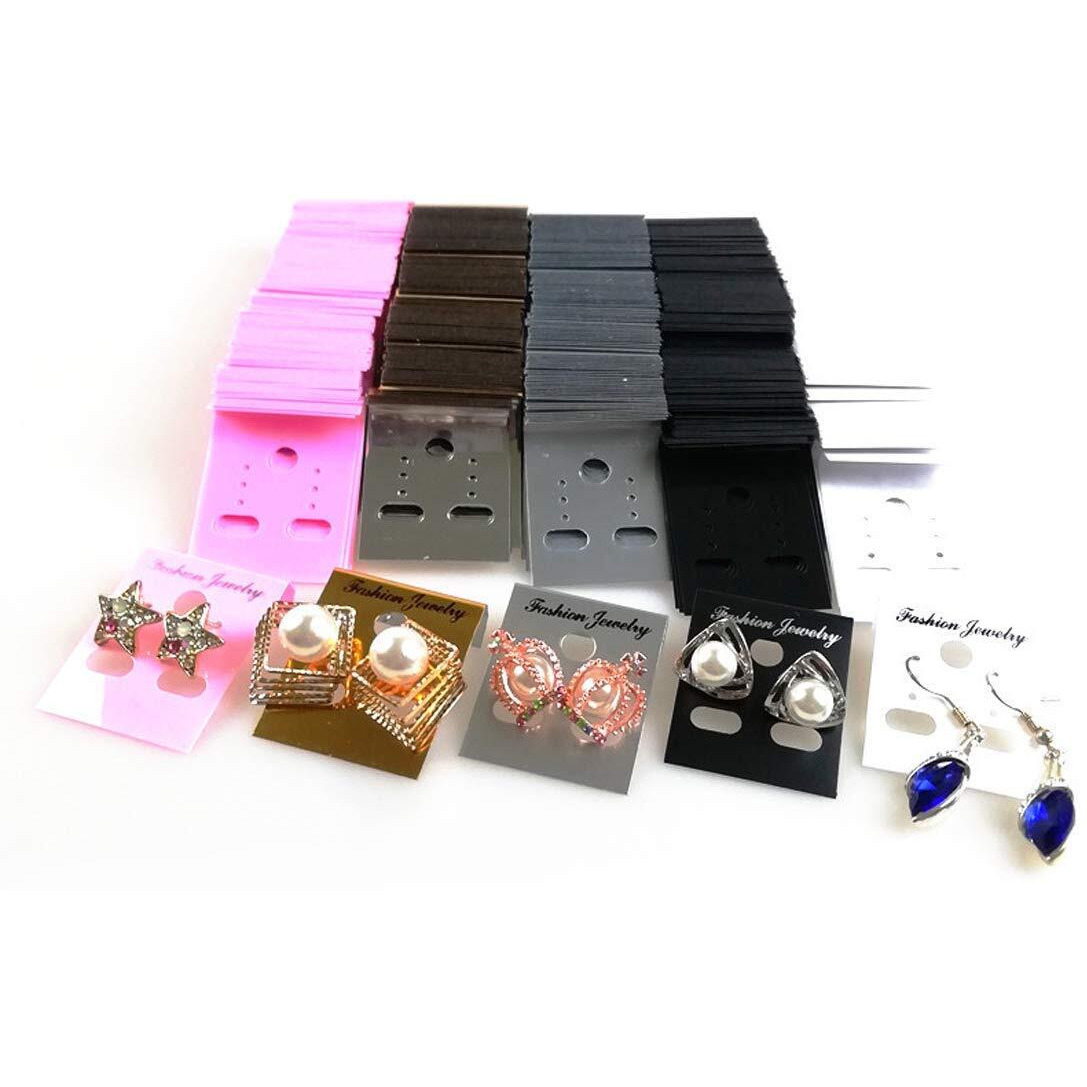 Diy Crafts Pack Of 200 Pcs, Color Random, 100Pcs Earring Ear Studs Organizer Holder Black Plastic Jewelry Di(Pack Of 200 Pcs, Color Random)