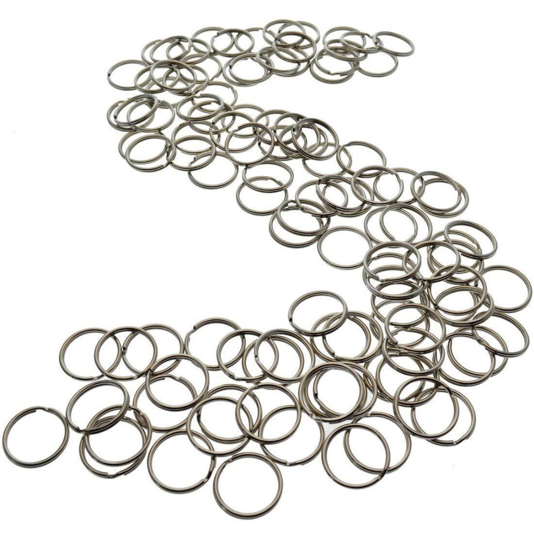 Diy Crafts Design  No 2, Pack Of 50 Pcs, 50 Pieces 1&quot Key Rings - Heat Treated & Lead Free For Badge Holders & Key Chains Diy (Design  No 2, Pack Of 50 Pcs)