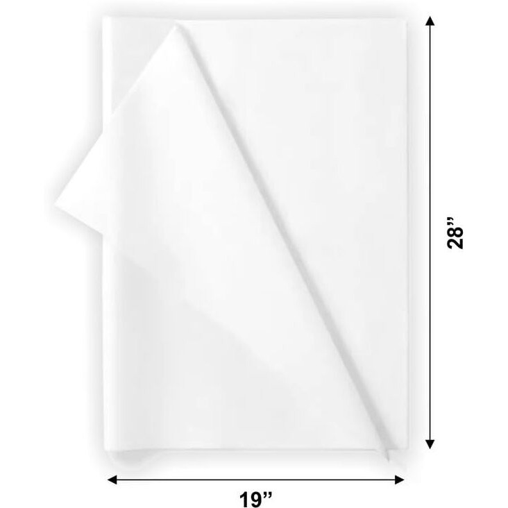 Townbus -19&quotX28" | 100 Nos Of White Wrapping Paper | Perfect For Gift Wrapping, Storage, Stuffing, Wrapping Of Cloths, Arts And Crafts & Other Business Uses | Acid Free