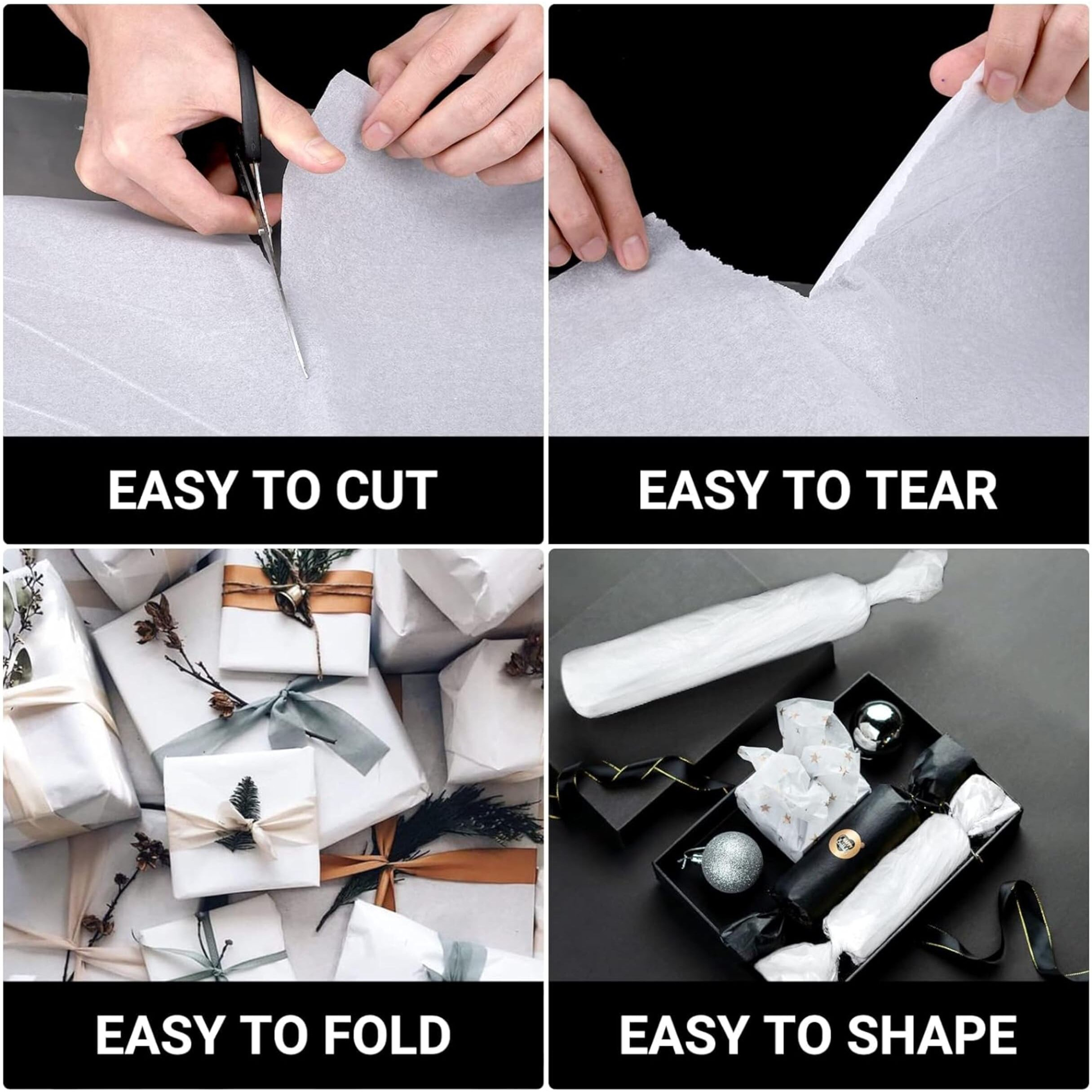 Townbus -19&quotX28" | 100 Nos Of White Wrapping Paper | Perfect For Gift Wrapping, Storage, Stuffing, Wrapping Of Cloths, Arts And Crafts & Other Business Uses | Acid Free