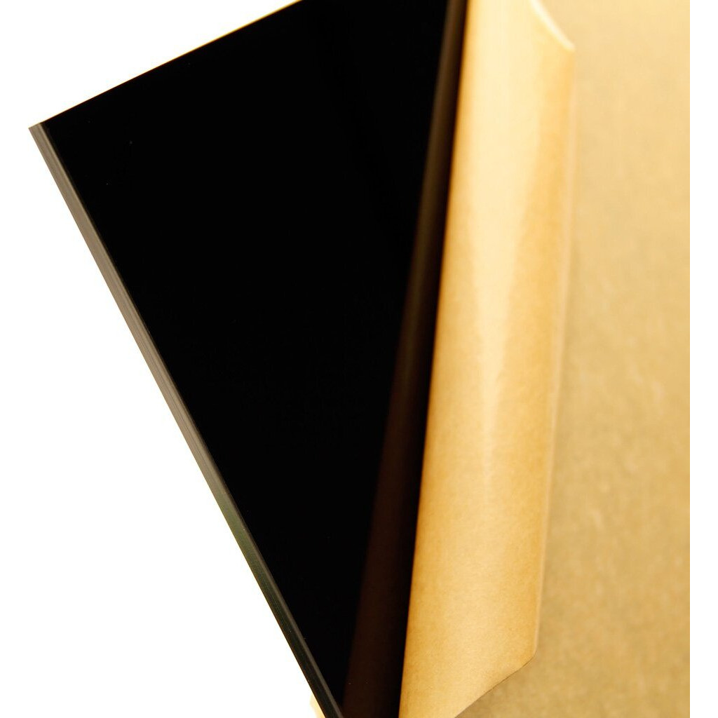Bigimall Black Acrylic Sheet Plexiglass 3Mm Sheet 12 X 18 Inch Diy Projects (3Mm 12X18)