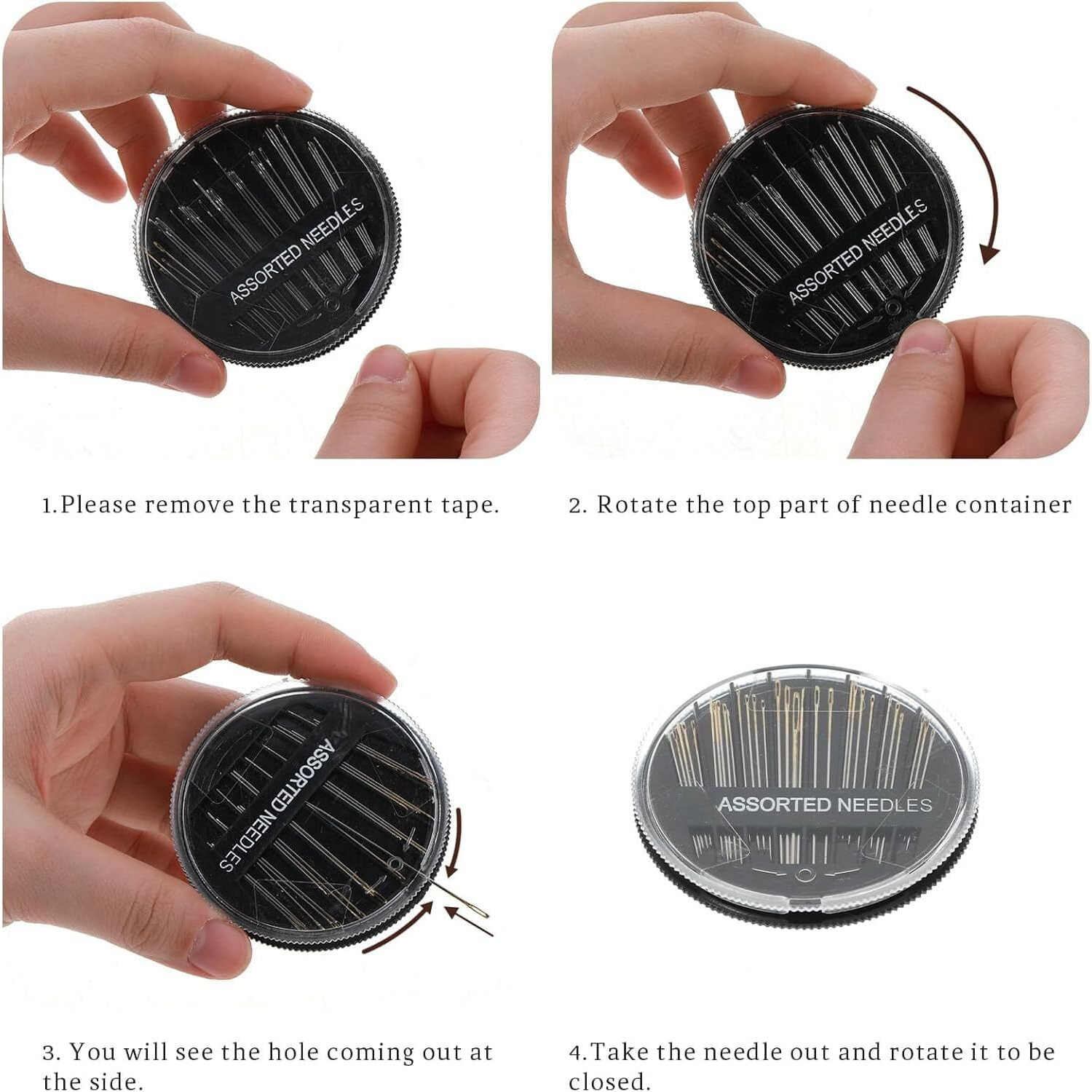 Rianz Tailoring Travel Sewing Sets Kit Box With 10 Thread Spool, Needles, Measure Tape, Shirt And Pant Buttons, Seam Ripper, Scissor, Pearl Pin Etc. With Sewing Kit Box. (Pack Of 133 Pcs)