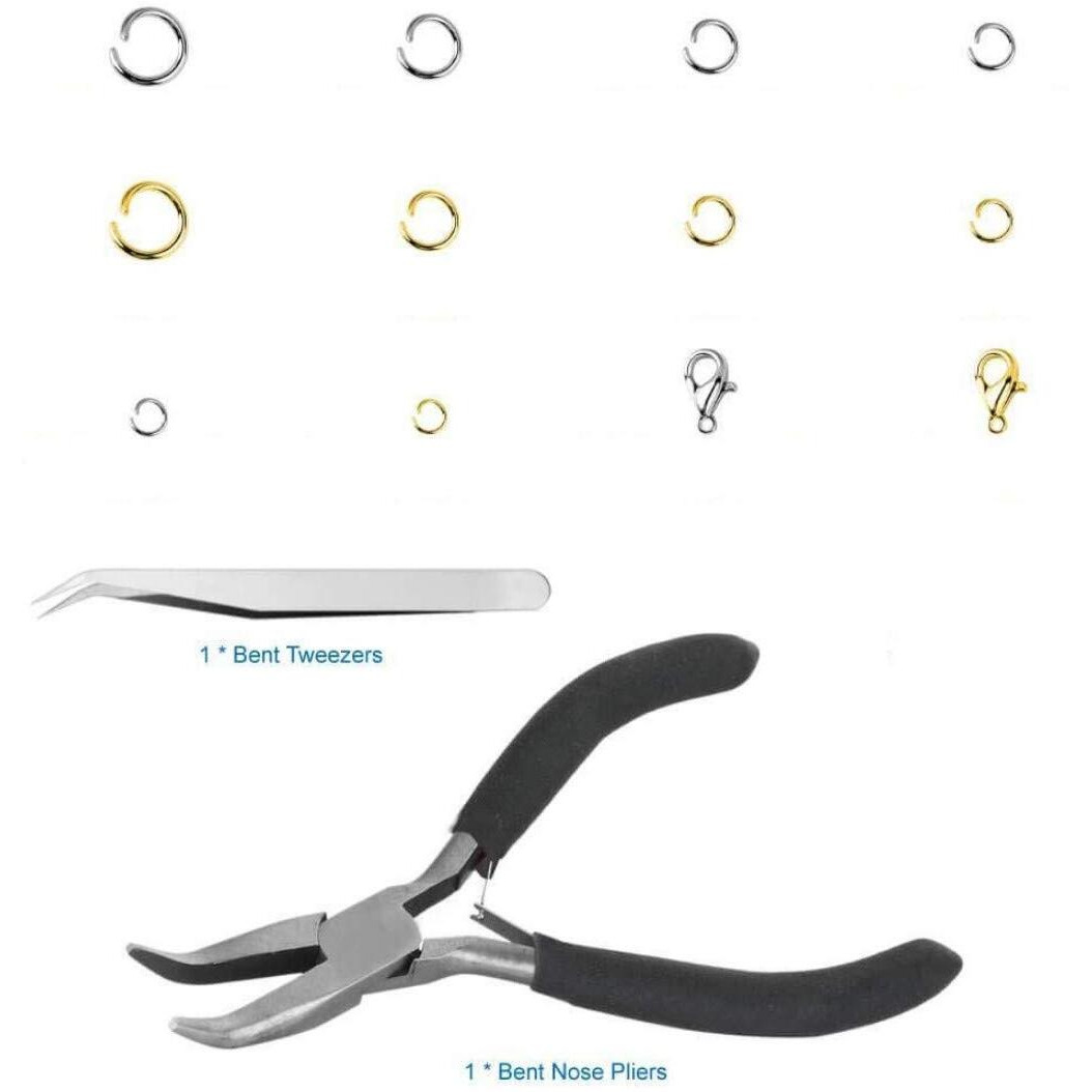 Diy Crafts Design No  2, Pack Of 1 Set, Jump Rings For Jewelry Making Supplies And Necklace Repair With Jump Ring Pliers And Op (Design No  2, Pack Of 1 Set)