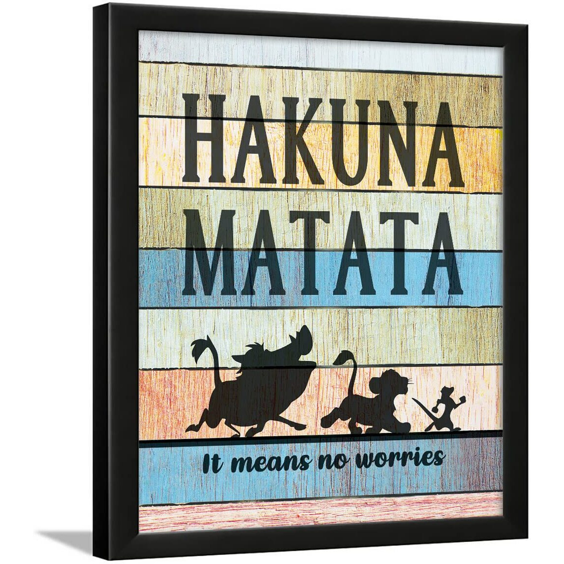 Chaka Chaundh - Hakuna Matata Wall Dcor - Hakuna Matata Wall Frame - Hakuna Matata Photo Frame - Hakuna Matata Wall Poster  (11 X 14 Inches)