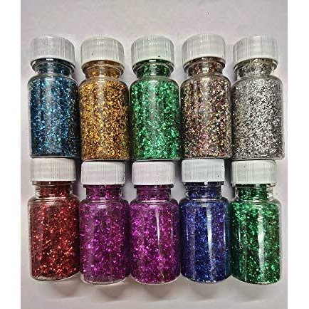 Eclet Fine Glitter For Resin, Set Of 12 Colors, Leobro Extra Fine Resin Glitter Powder, Nail Glitter, Assorted Craft Glitter For Epoxy Resin Art, Body Face Hair Glitter Bulk, Glitter Tumbler Candle Making