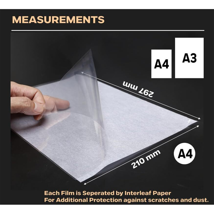 Townbus | 100 Nos Of A4 Premium Ohp Transparency Film | 100 Micron | For Arts And Crafts, Diys