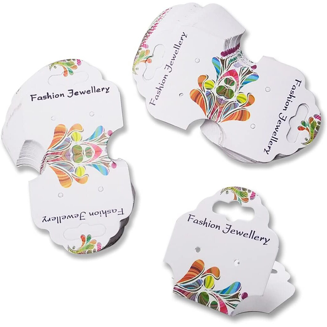 Diy Crafts Pack Of 100 Pcs 50X2, Multi Color, 50Pcs/Lot 7Cmx4.8Cm As Image Jewellery Display Cards For Necklaces Jewellery-Making Display (Pack Of 100 Pcs 50X2, Multi Color)