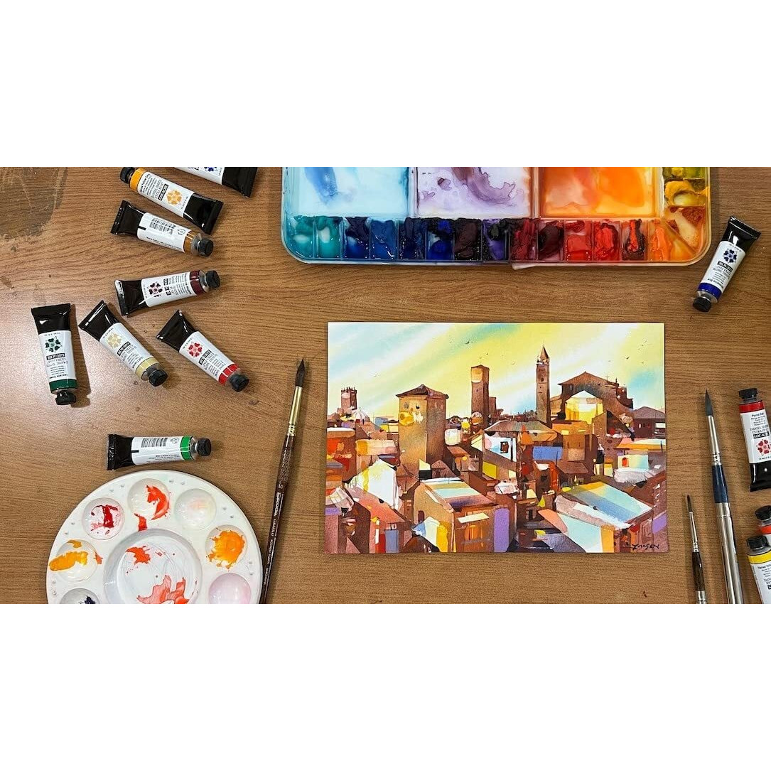 Daniel Smith Extra Fine Gouache Color 15Ml Primary Mixing Set Of 4