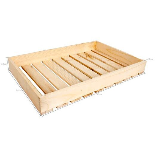 Itsy Bitsy Wooden Multipurpose Slotted Serving Tray 12 X 18 X 2Inch 1Pc