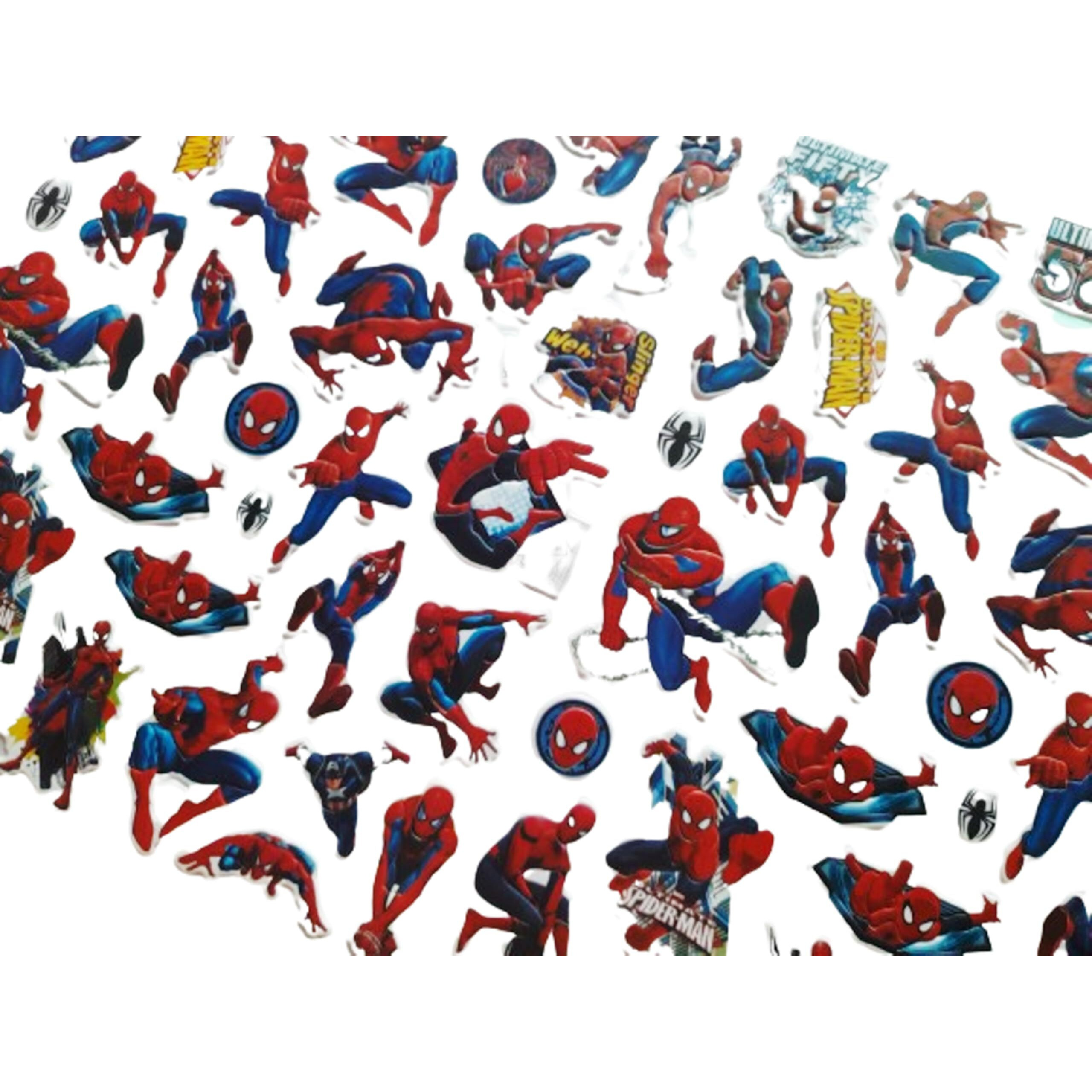 Kcr Attractive Spiderman Cartoon Self Adhesive Stickers For Kids Or Art & Craft(Set Of 2)