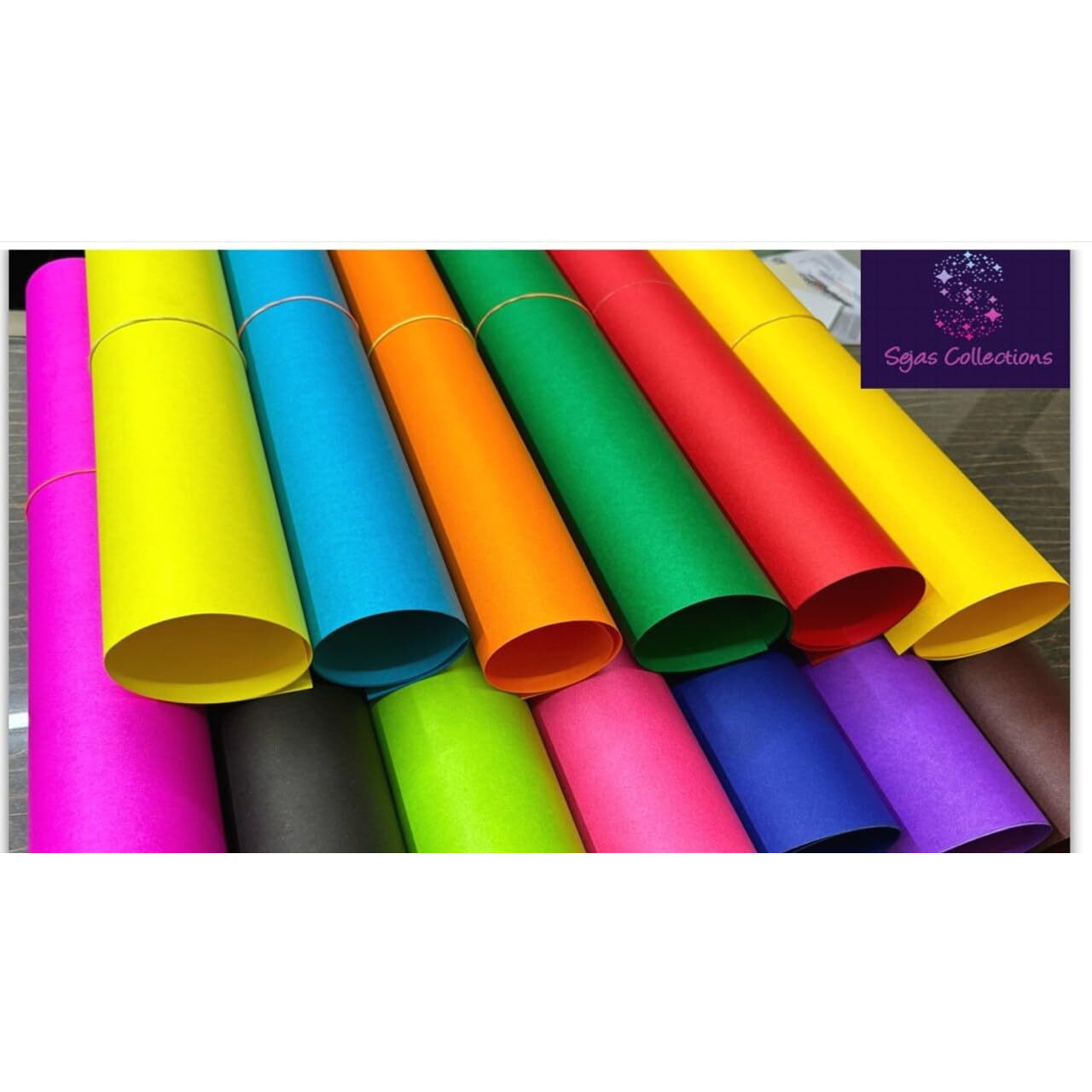 Sejascollections | Pack Of 20 | A1, Big/Full Size, Multi- Color Bright Pastel Sheets Paper, Used In Art And Craft, Projects, Posters Etc. Plain/Unrulled, Size 70X56 Centimeters, 200 Gsm.