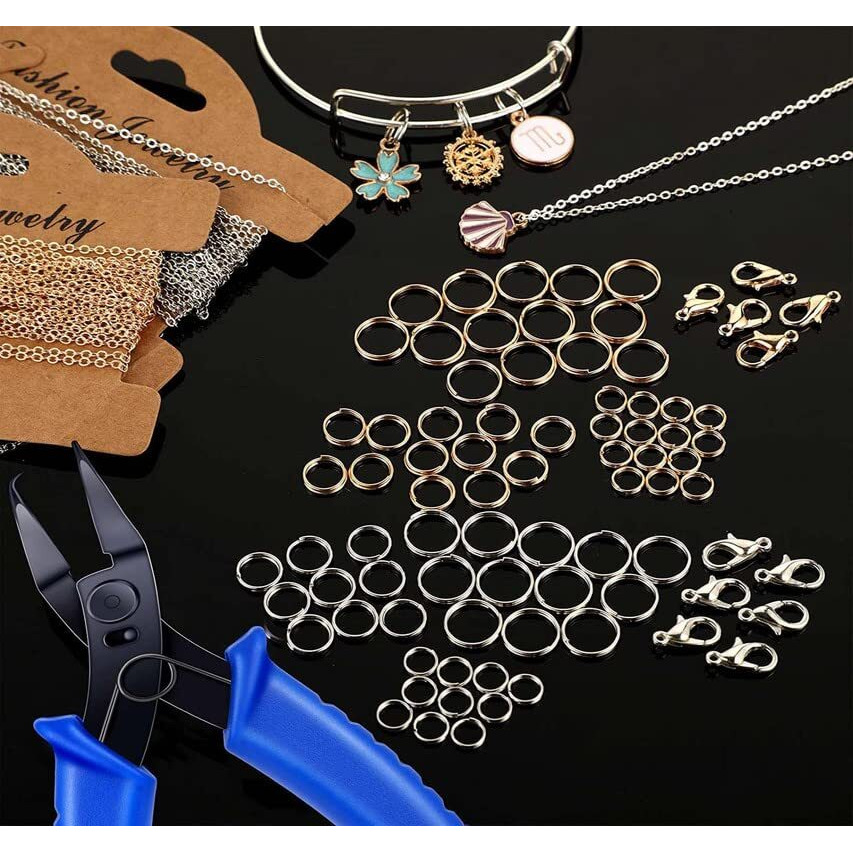 Diy Crafts 800 Grm, Antqiue Bronze, Earring Hooks For Jewelry Making, Earring Making Supplies Kit Fish Earring Hooks Earring Holder Cards Backs Open Jump Rings Earrin (800 Grm, Antqiue Bronze)