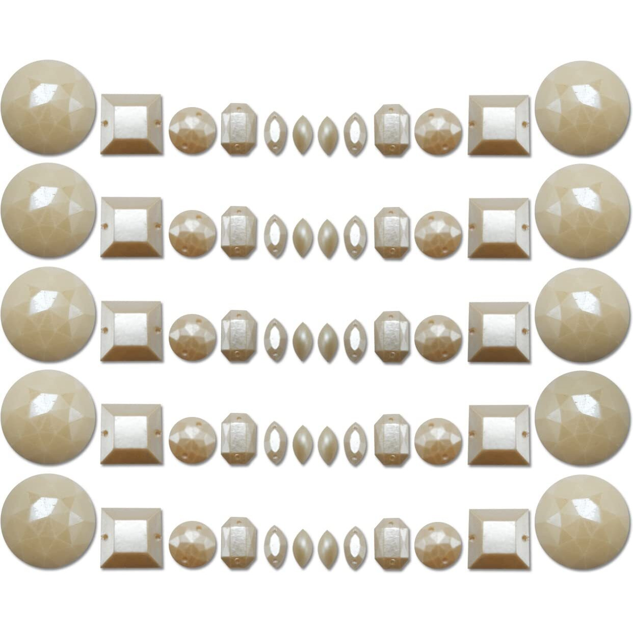 Diy Crafts 75 Grm, As Image, As Image Diy Accessory Findings Jewellery Clasps Fittings Diy Jewellery Making Accessories Pearl Color Acrylic Material S (75 Grm, As Image)
