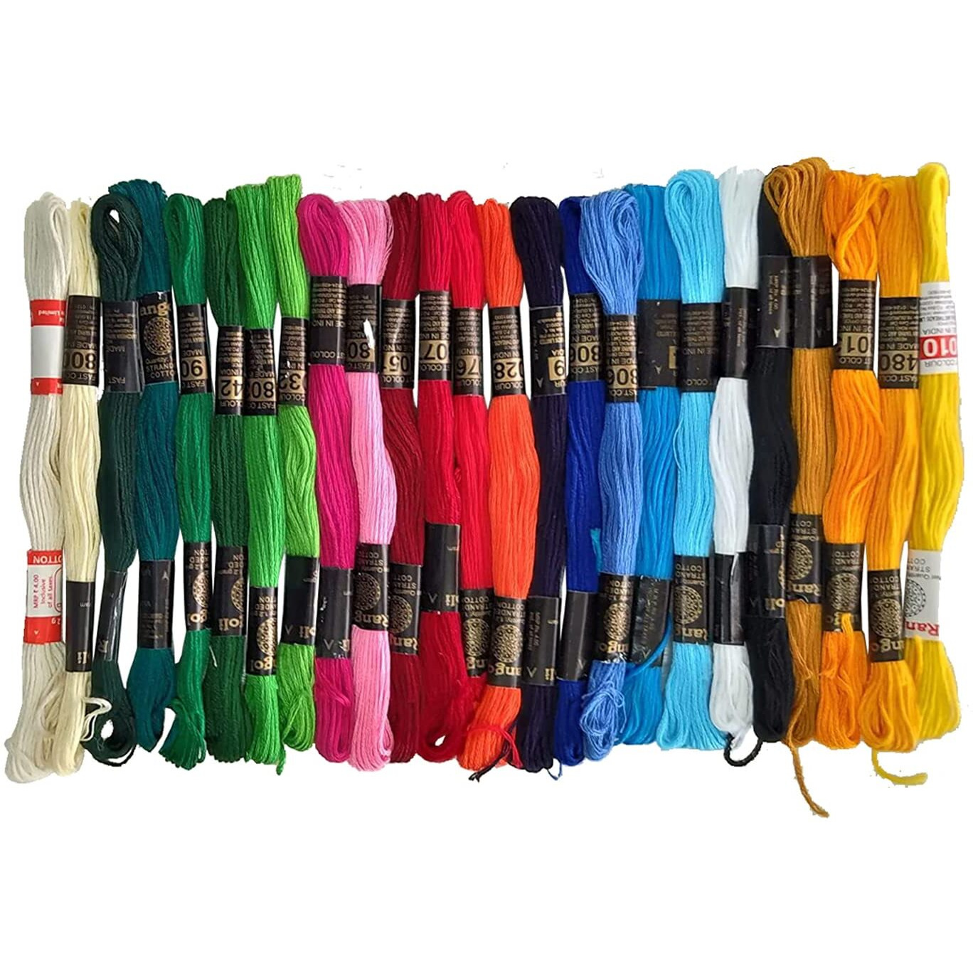 Homeistic Applience Ultimate Embroidery Thread Set Stranded Cotton Threads Skein For Hand Embroidery&Craft.Create Masterpieces With Vibrant Colors(Multicolor With Double Shaded, Pack Of 50) - 400 Gm