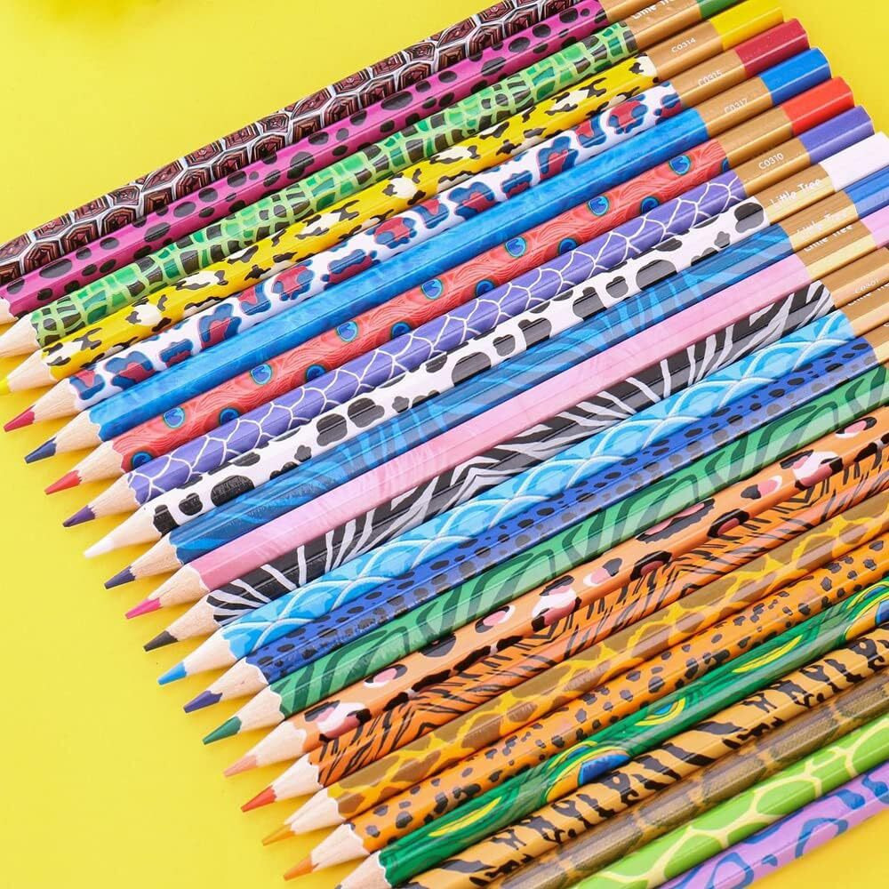 Penny Wise Quirky Wild Animal Jungle Theme Color Pencils | Set Of Multiple Shades | Attractive Colors For Kids & Girls | Fine Tip | Strong Nib | Ideal For Kids Return Gifts (Set Of 12 Shades)