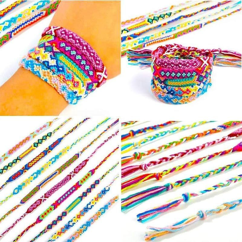 Aakriti Rainbow Cotton Embroidery Floss Skeins Friendship Bracelets Floss Embroidery Thread Cross Stitch Floss,Mixed Colour Thread For Diy Craft Work Color May Vary(25Pcs Embroidery Thread),40 Grams