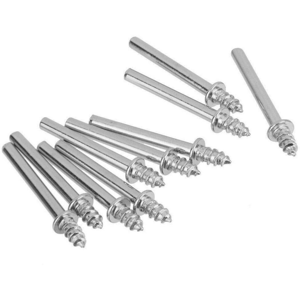 Diy Crafts Design No  8, Pack Of 5 Pcs, Screw Mandrel For Felt Polishing Wheel Or Cone Tip With 1/8 Inch (3Mm) Shank Fit Diy Tools For Dreme (Design No  8, Pack Of 5 Pcs)