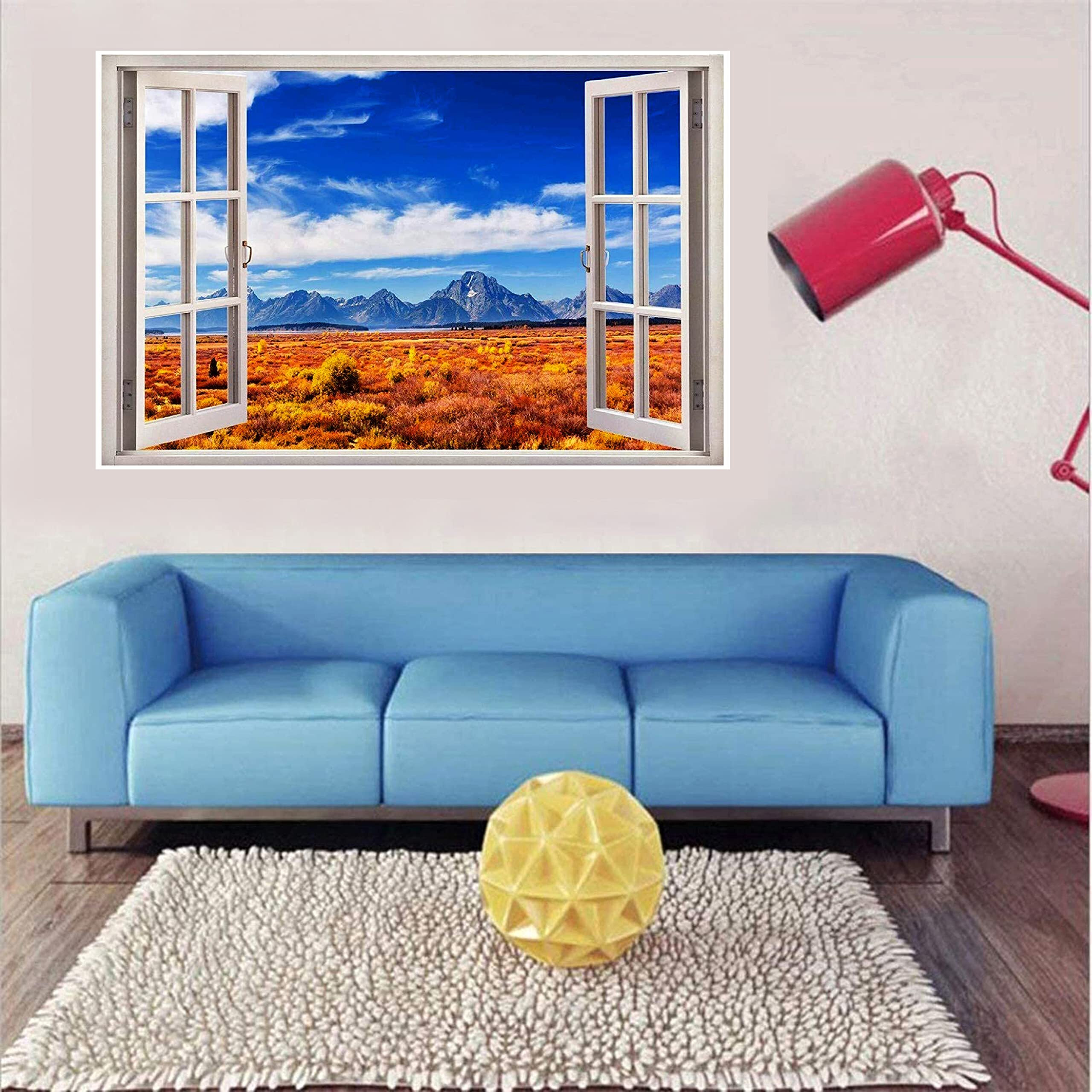 My D Square Vinyl Nature Wall Poster For Living Room Bedroom Hall Office Size 24 X 36 Inch Self Adhesive Wall Art Dnp214
