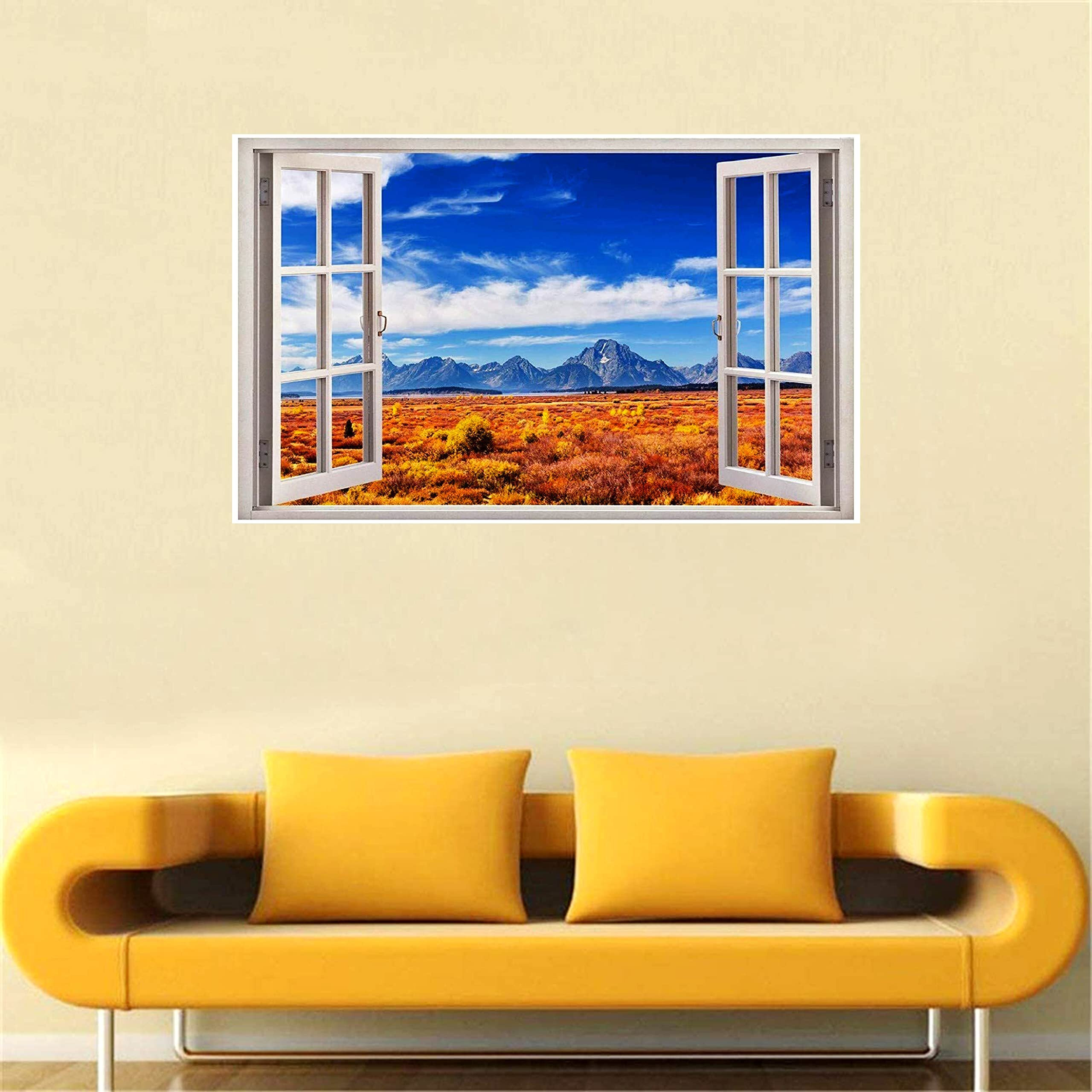 My D Square Vinyl Nature Wall Poster For Living Room Bedroom Hall Office Size 24 X 36 Inch Self Adhesive Wall Art Dnp214