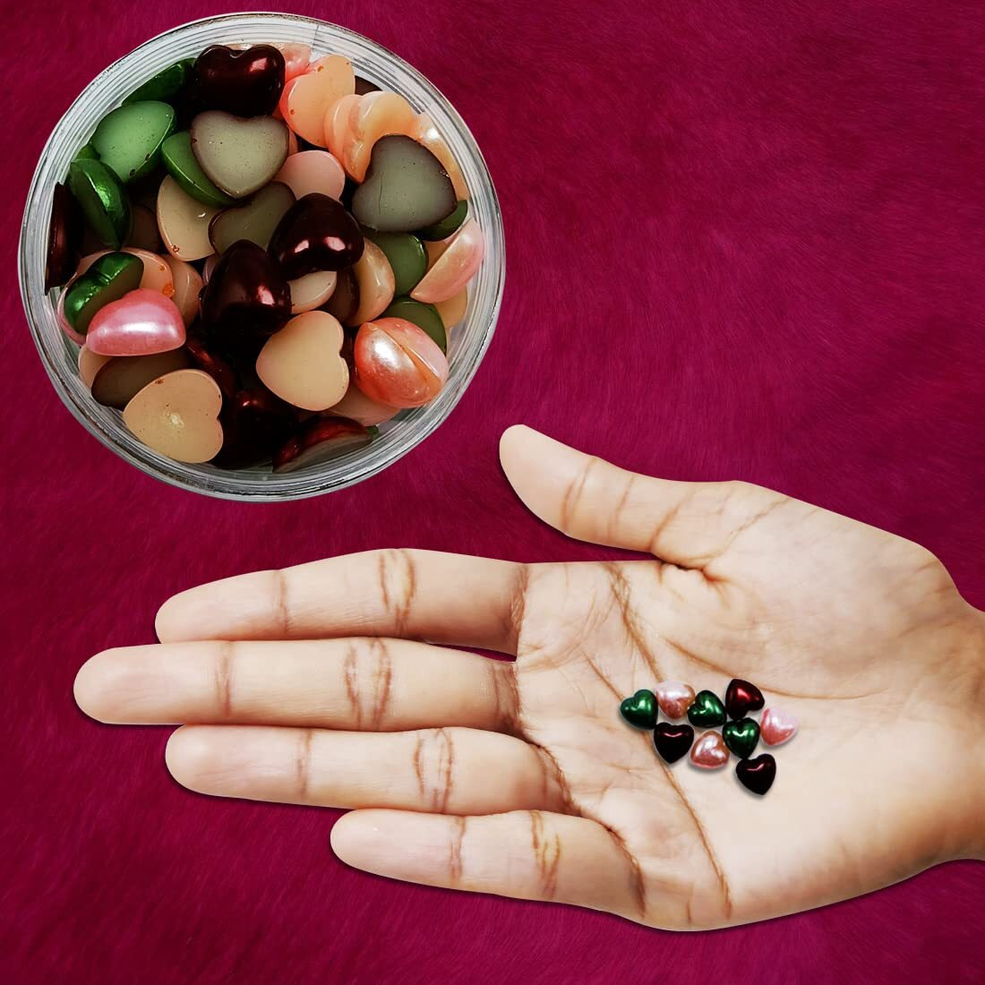 Diy Crafts 25 Grm, As Image, 7.7 Mm X 2.3 Mm As Image Diy Accessory Findings Jewellery Clasps Fittings Diy Jewellery Making Accessories Multi Colour Acrylic Material Hea(25 Grm, As Image)