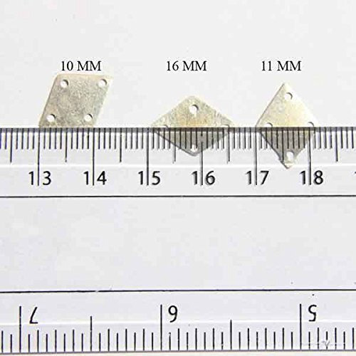 Embroiderymaterial Diamond Shape Metal Sequins Sitara For Craft And Embroidery (100 Gram)