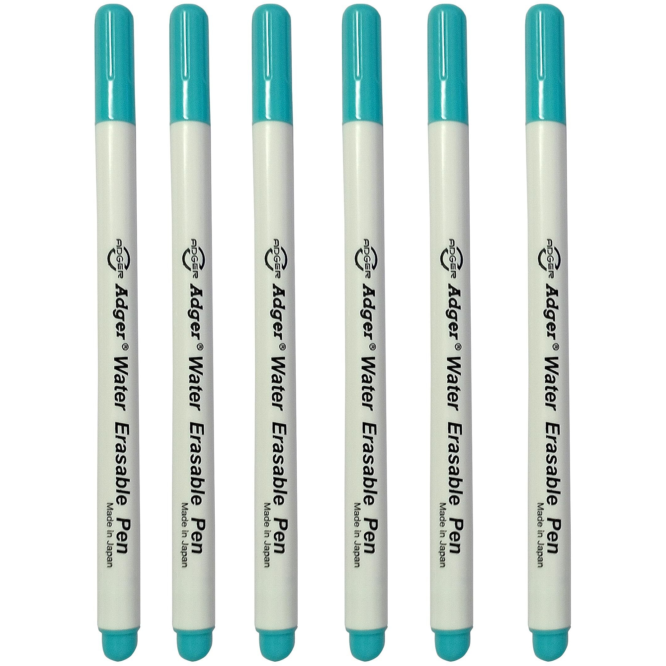 Aakriti Disappearing Ink Pens - Water Soluble Fabric Markers, Water Erasable Pens For Sewing, Art, Diy, Tracing, And Embroidery Supplies (6 Pcs) [Point Type Fine Tip]