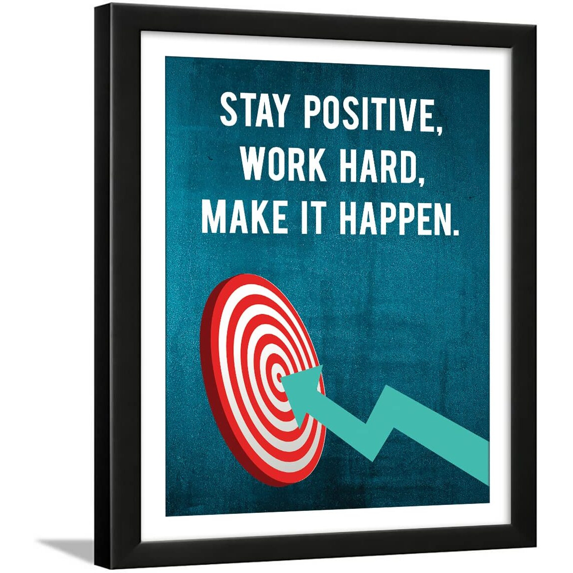 Chaka Chaundh - Positive Quotes Frames For Student &Study Room - Positive Quotes Wall Frame For Office - Positive Quotes Wall Posters - Hard Work Quotes With Frames (13.6 X 10.6 Inches)
