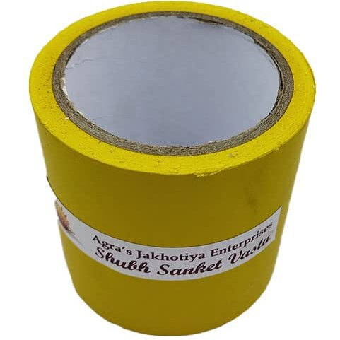 Shubh Sanket Vastu Yellow Colour Tape (25 Metres) (3.6 Inches Width) (Mahavastu Remedies)
