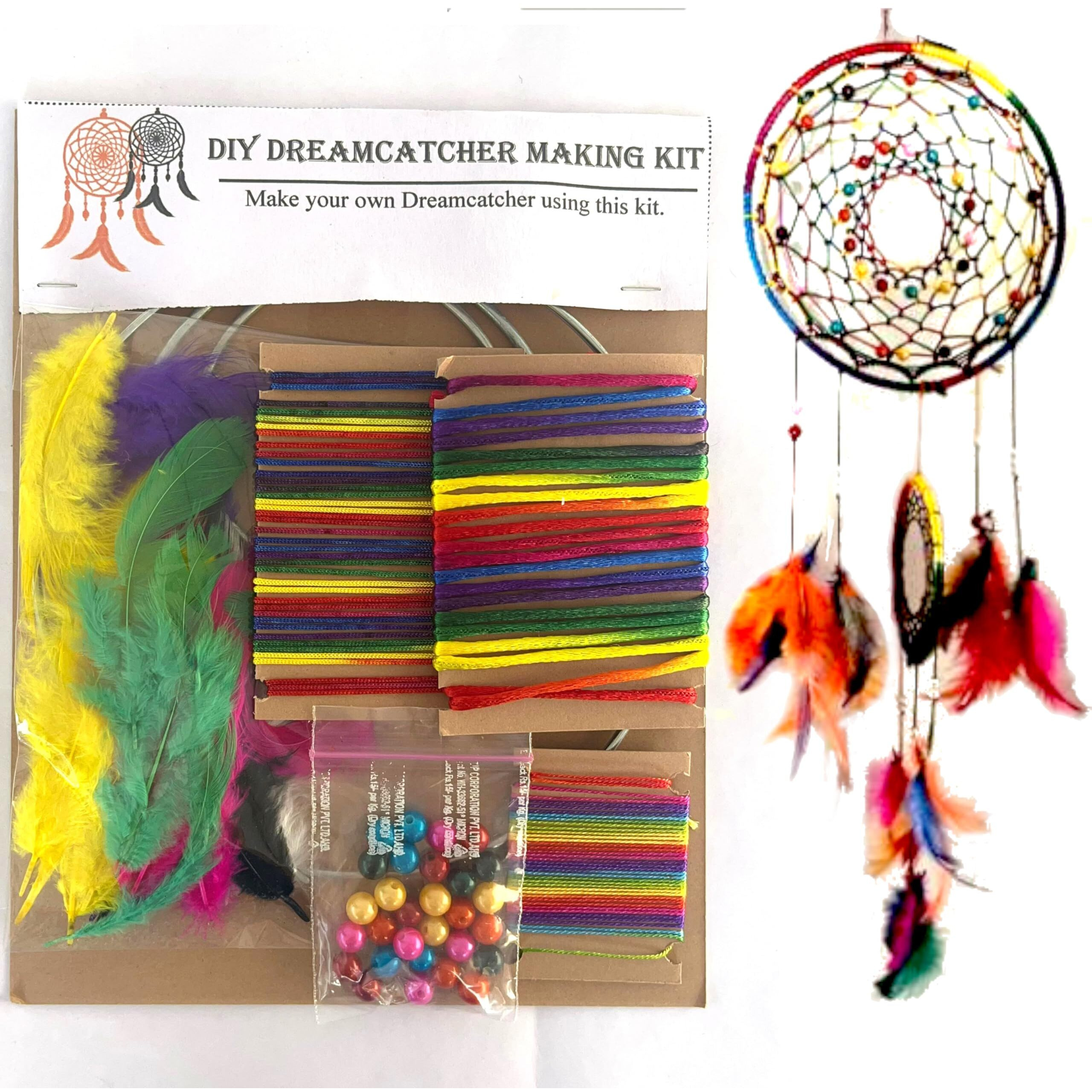 The Brown Box Diy Dream Catcher Making Kit,Craft Kit,Art And Craft Kit,Craft Kit For Girls 9-12,Art And Craft Kit For Adults,Birthday Gift,Return Gift, Christmas Gift,