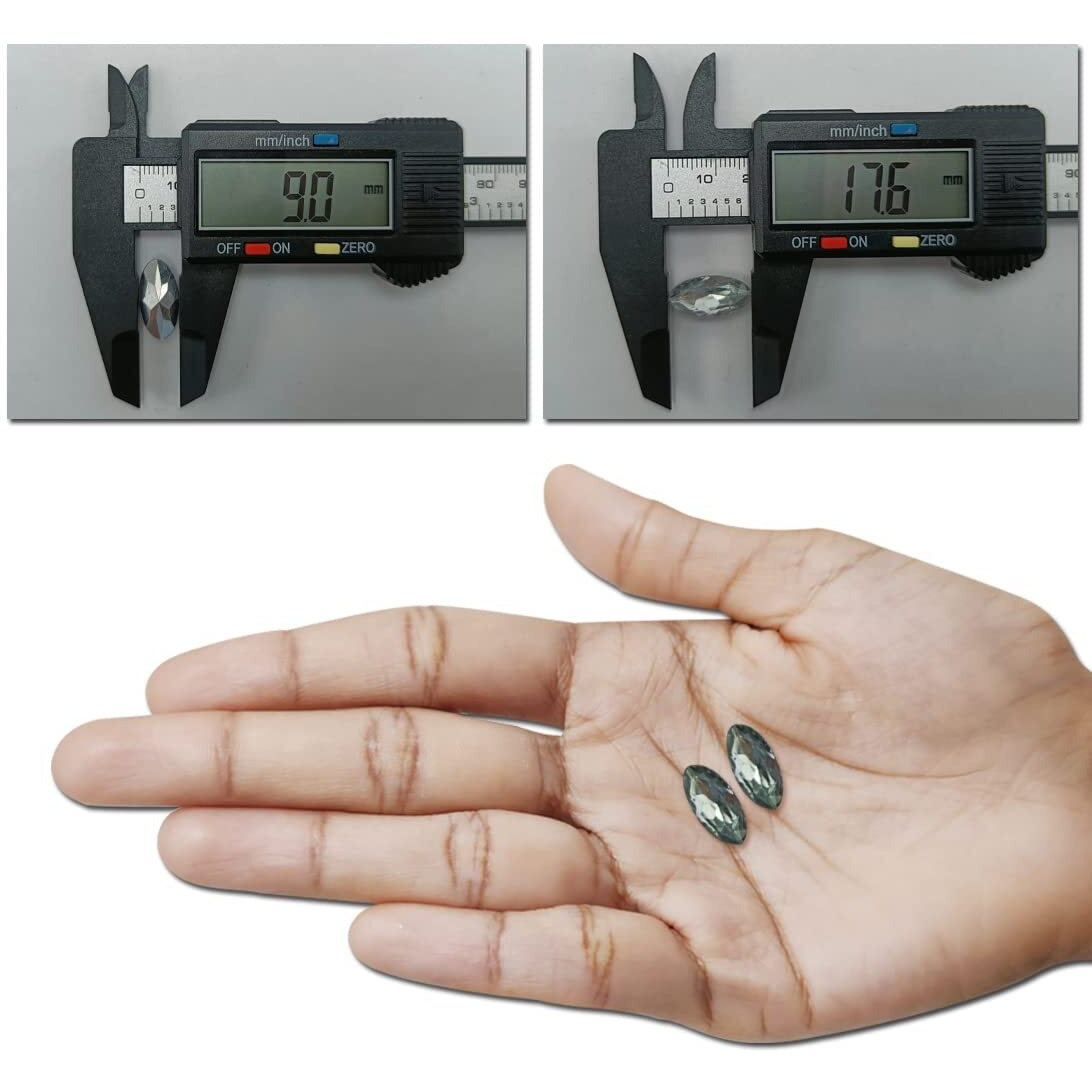 Diy Crafts 75Grm, Silver, 9.0 Mm X 17.6 Mm As Image Diy Accessory Findings Jewellery Clasps Fittings Diy Jewellery Making Accessories Silver Colour Acralic Material Shape Oval (75Grm, Silver)