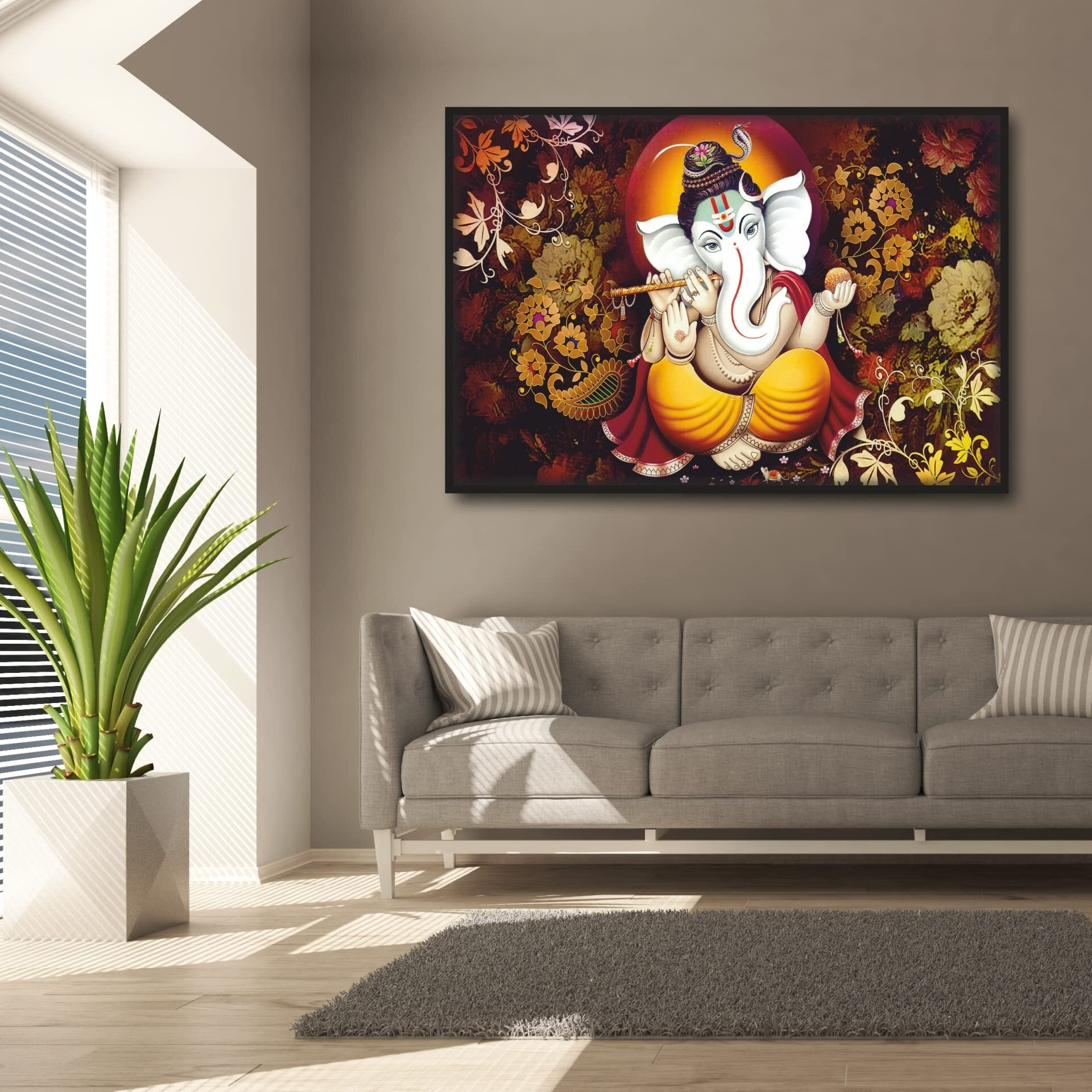 Sai Artss Self Adhesive Pvc Vinyl God Wallpaper Wall Sticker For Home Decor, Living Room, Bedroom, Hall, Shop (Size 24X16.5 Inches)_50 (Size 24X16.5 Inch)