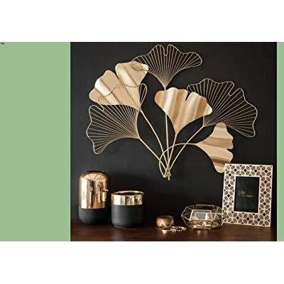 Decore Basket Golden 6 Zingo Leaf Decor For Home Decoration Size 30 * 1 * 40