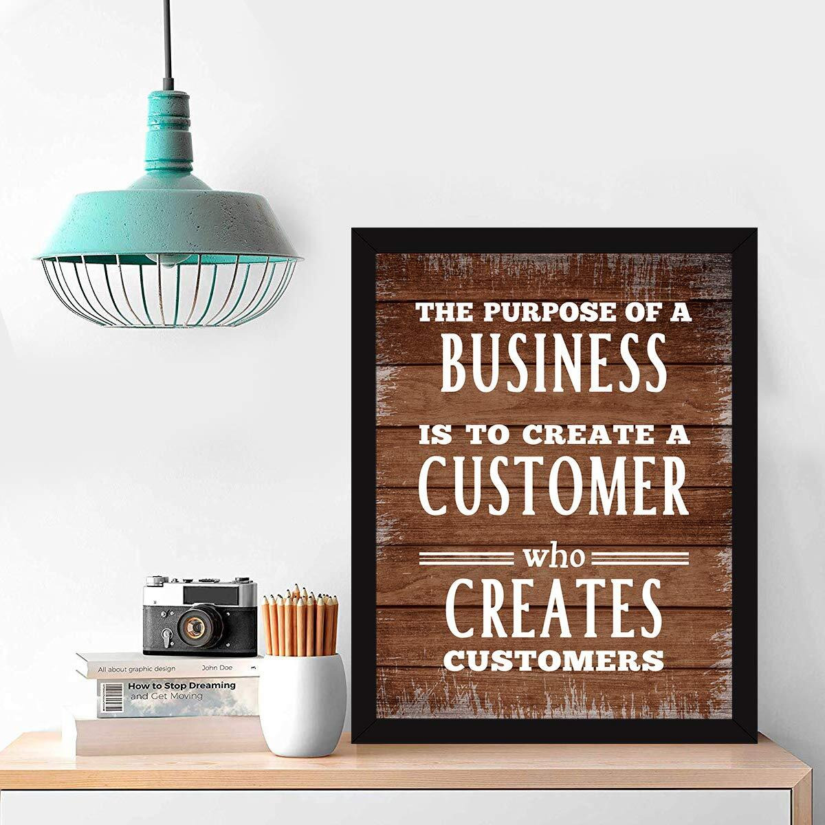 Chaka Chaundh - Office Quotes Frames - Motivational Quotes Wall Frames For Office - Business Wall Frame - Office Quotes Poster - (14 X 11 Inches)