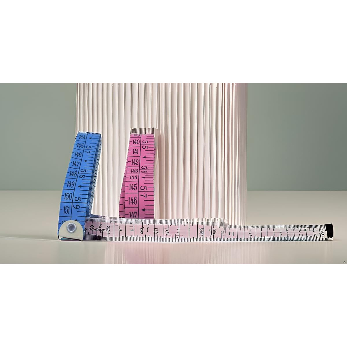 On Blow Pack Of 2 Sewing Tailor Measuring Tapes (60 Inches) | 1.9 Cm Width With Double Ends, Random Colours