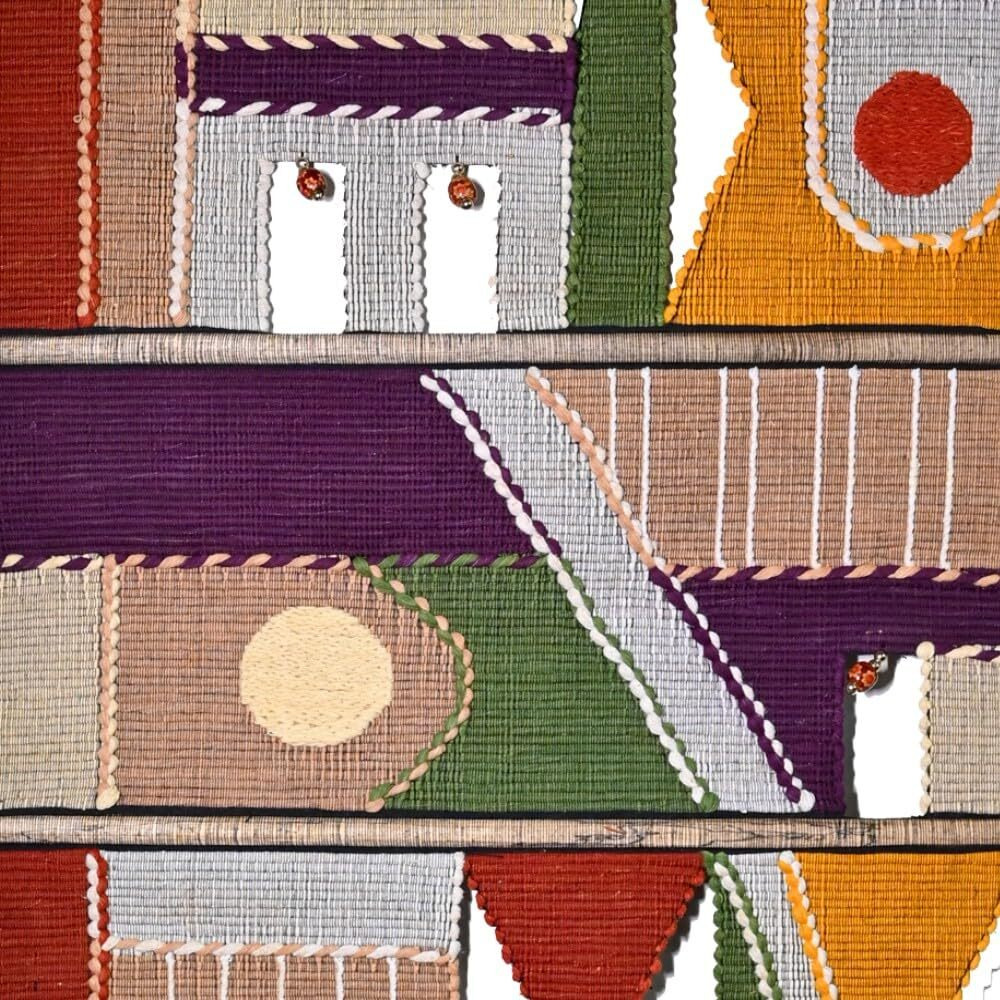 Varunavi Cotton Handloom Tapestry Wall Hanging For Living Room | Home Decor Items, Multicolor (Large 18&quotX32")