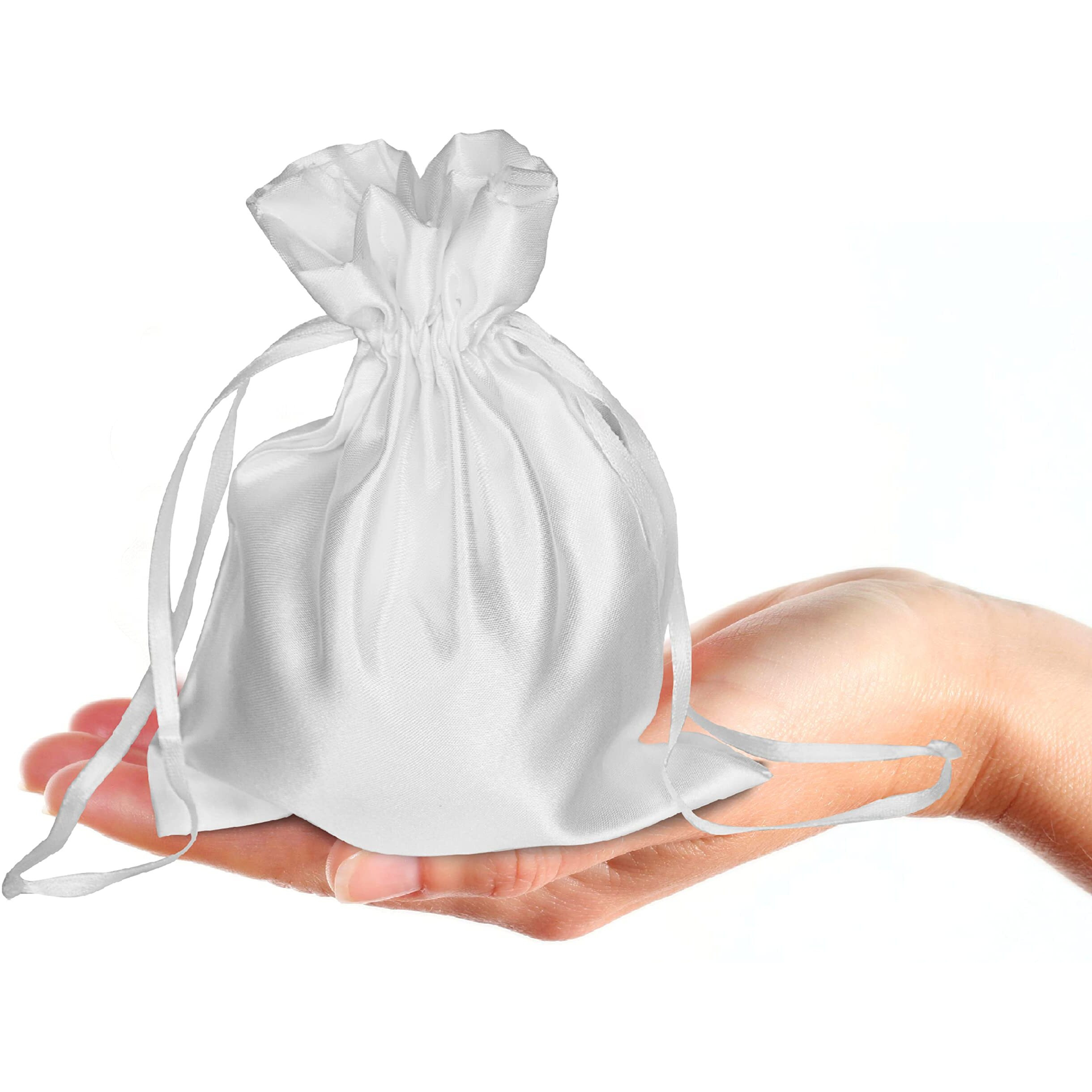 Pure Source India Metallic Satin Mix (13 * 16 Cm) Organza Potli Bags Pouch Best Gift Item (Set Of 12)