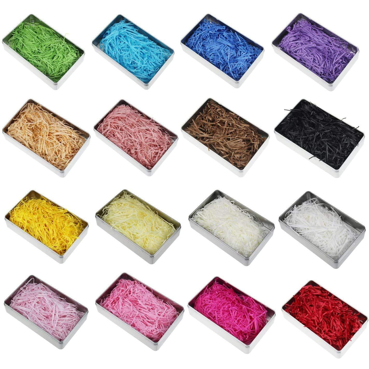 House Of Craft - 100 Grams Mint Green Paper Grass For Crafts Project Gift Packing, Packing Of Gifts For Marriage, Christmas, Baby Shower & Any Other Occasion Or Party (Mint Green)