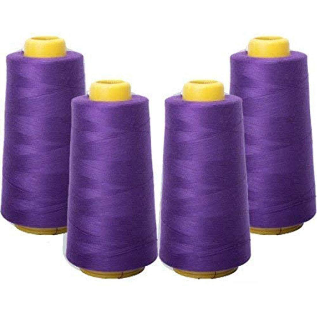 Diy Crafts Shade No  7, Pack Of 4 Spools, Overlock Sewing Thread Spools Cone (Shade No  7, Pack Of 4 Spools)