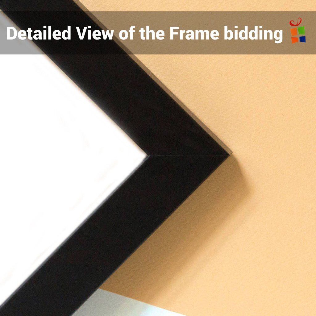 Tied Ribbons Holy Chick Wood Framed Poster (13.6 X 10.2 Inch) |Raven Black