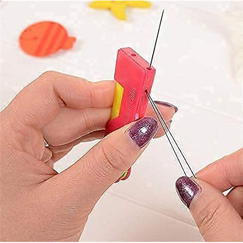 Digsmorden Automatic Sewing Needle Threader Device For Thread Insertion Guide Hand Stitching And Sewing Sewing Kit - Pack Of 2